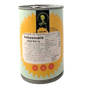 Kokosmlk med karry kologisk  400 ml Egesun