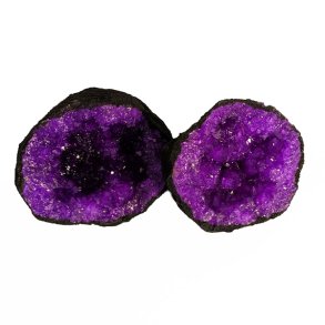 Geode st 8-10 cm farvede Lilla