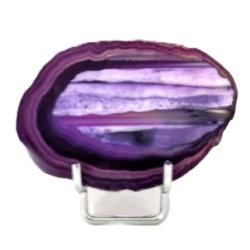 Holder til krystaller 4x3,5 cm s�lvfarvet metal