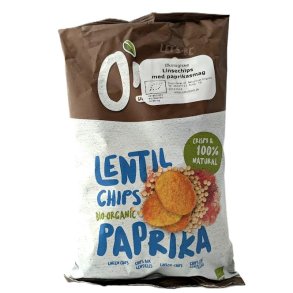 Linsechips med paprika kologiske - O`nest