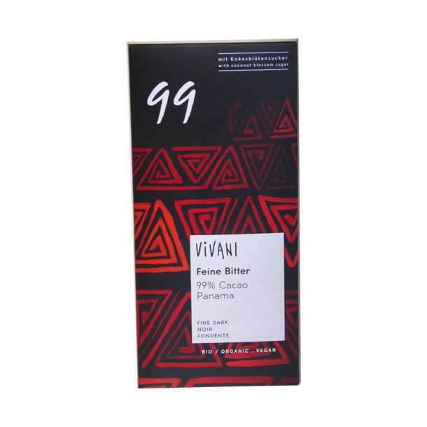 Vivani Feine Bitter 99% Cacao Panama kologisk vegansk