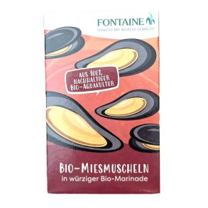 �kologiske Muslinger i �kologisk marinade - Fontaine