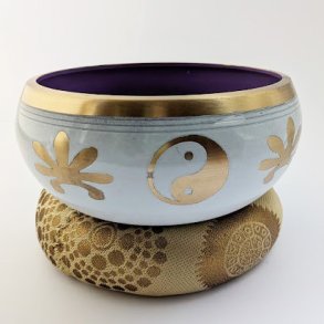 Lrg Yin & Yang Syngeskl St- Hvid/Lilla 14cm