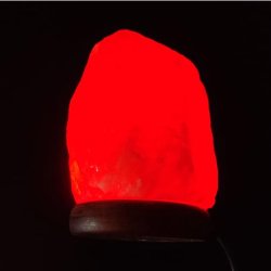 Himalayasalt skiftende farver USB lampe pink 500-1000g