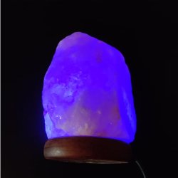 Himalayasalt skiftende farver USB lampe pink 500-1000g