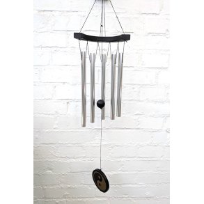Vindspil - Yin Yang med 5 stave - 35 cm
